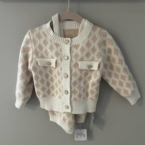 Beautiful sweater and romper set